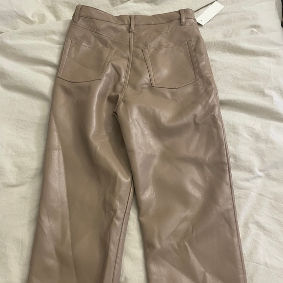 NWT Aritzia- Wilfred Melina Leather Cropped Pants - Picture 4 of 8
